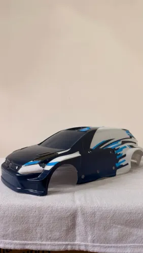 Carroceria RC ZD Racing RX12 (estilo rally GTI) com adesivos