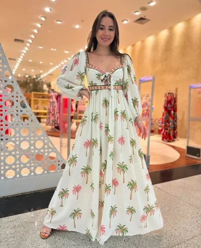 Vestido Farm Coqueirinhos Tam P