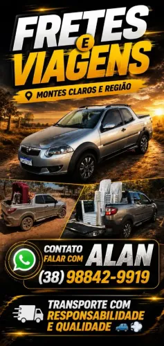 Fretes e viagens para toda região