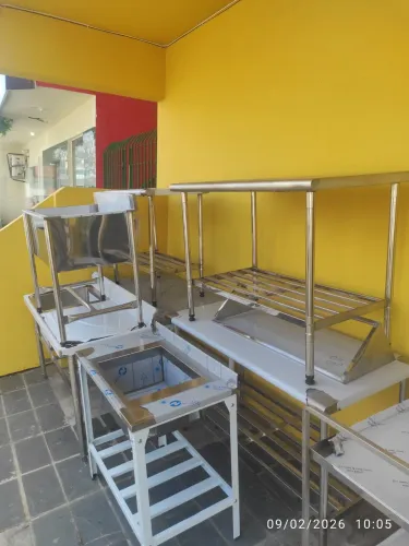 Bh mesa bancada inox e pia orçamento 