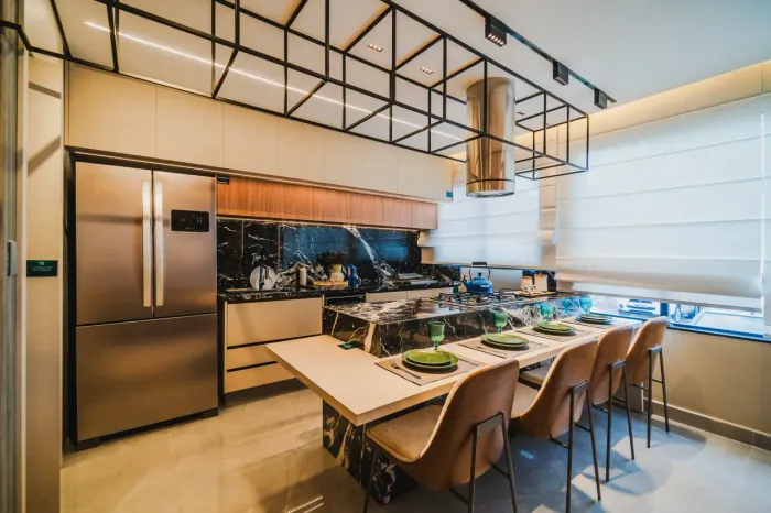 Excelente apartamento, 2 quartos, 1 suítes com 66m2 , ao lado do Lago das Rosas, Acabament