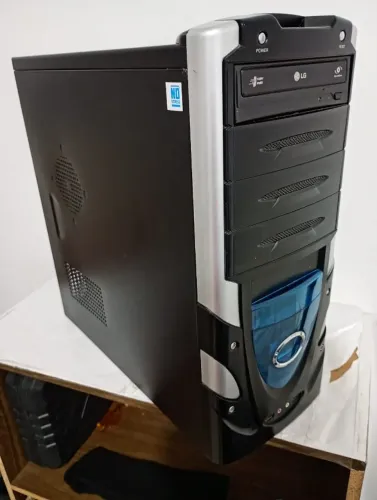 Kit Placa-Mãe ASUS H61M-A+Processador i3 2100+Cooler+Gabinete Com Gravador (No Estado)