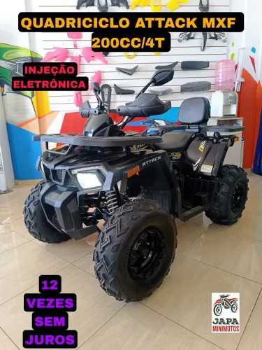 Quadriciclo ATTACK MXF 200CC COM INJEÇÃO ELETRÔNICA EM 12 VEZES SEM JUROS 