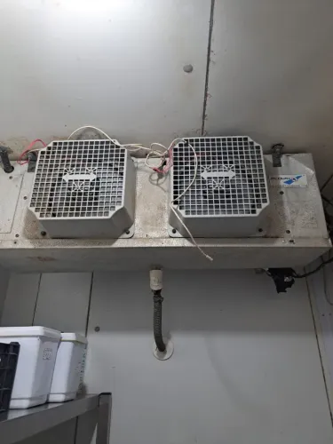 Câmara refrigerada e câmara congelada