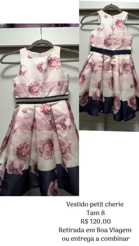 Vestido petit cherie 8 anos