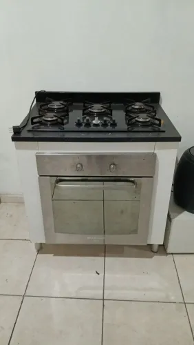 Cooktop 5 bocas com bancada e forno
