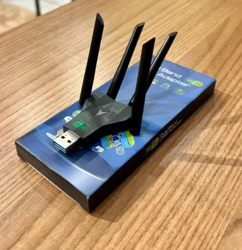 Adaptador Wi-Fi Dual Band AC1300 Com 4 Antenas