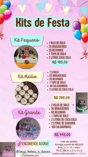 Bolos e doces 
