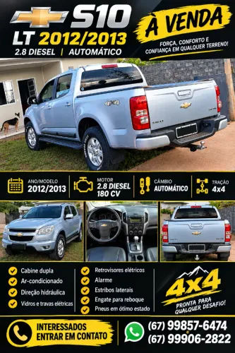 Chevrolet S10 Pick-up LT 2.8 TDI 4X4 CD Diesel AUT 2013