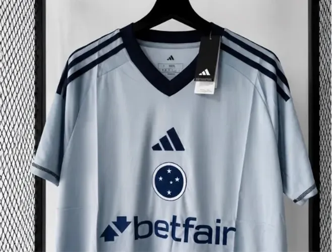 Camisa Cruzeiro III 2024 2025 Prata Azul Adidas Nova Com Etiqueta G