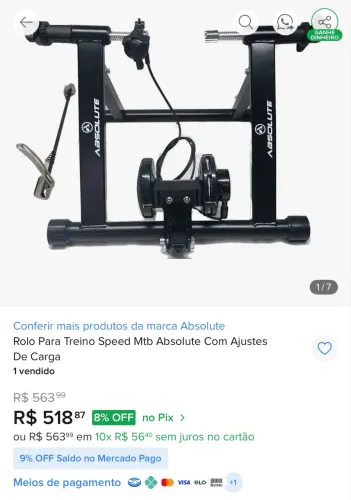 Rolo de treino magnético