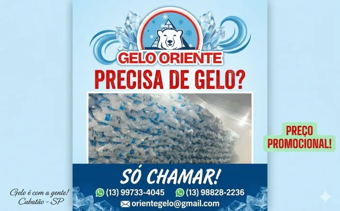  PROMOÇÃO ESPECIAL - GELO 5KG 