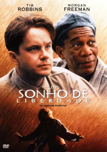 DVD Filme Um Sonho de Liberdade Drama Clássico Tim Robbins Morgan Freeman Original Complet