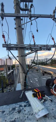 Comissionamento de cabine primária. 