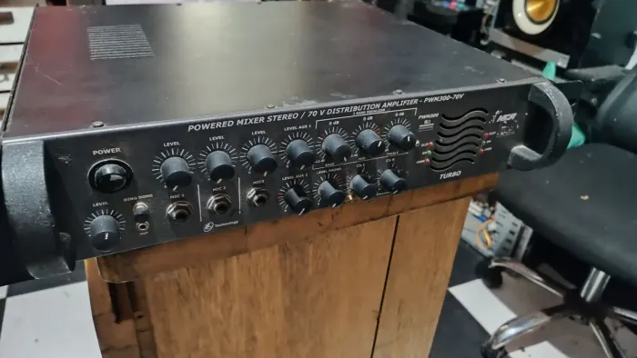 Amplificador Nca Pwm300-70v/sonorização