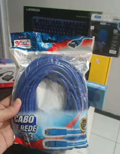 Cabo de Rede 15 Metros CAT5 Crimpado Ethernet