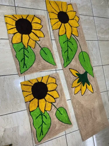 Tapetes frufrus artesanais 
