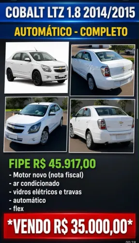 Chevrolet Cobalt LTZ 1.8 8V Econo.flex 4P Aut. 2015
