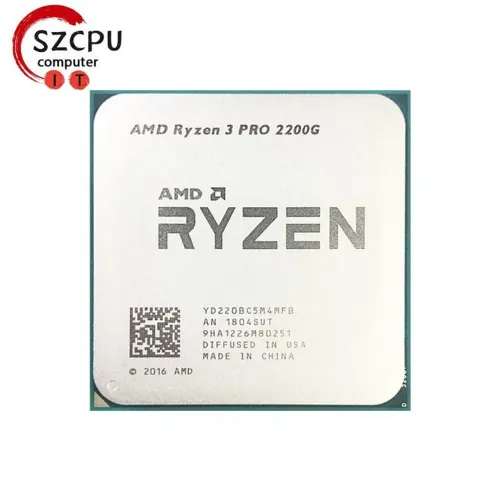 Processador Ryzen 3 2200g PRO funcionando perfeitamente
