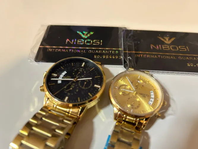 Par de Relógios Nibosi Novos e Originais