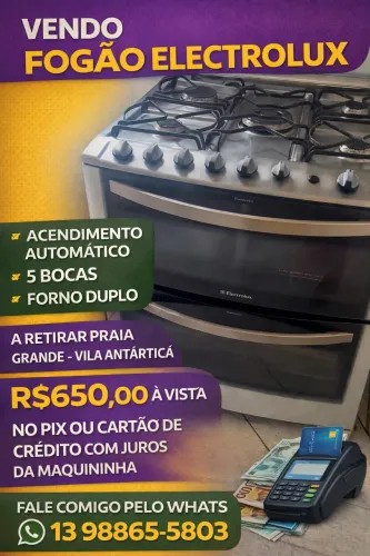Fogão Electrolux dois fornos
