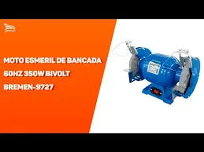 Moto Esmeril de Bancada Bivolt 60Hz 350W Bremen