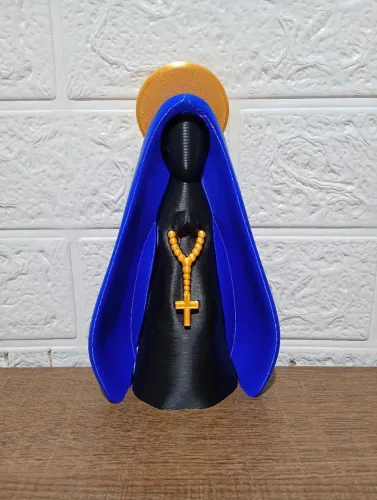Nossa Senhora Aparecida Minimalista Azul/Preta