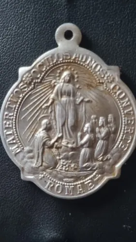 Medalha Sacra Antiga - Filhas de Maria - Roma/Pio IX