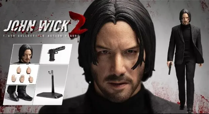 Boneco John Wick Keanu Reeves 1/6 Pop Toys