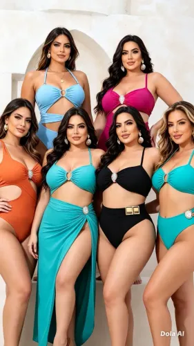 Biquíni plus size mais saída de praia