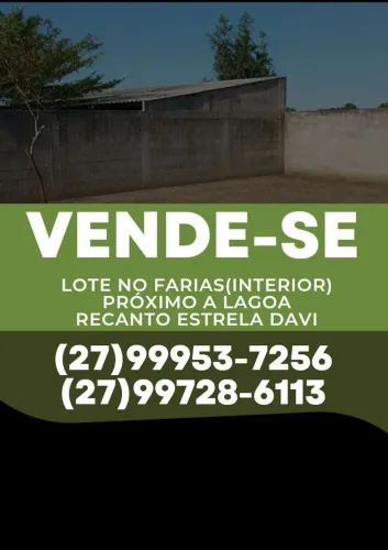 Vendo lote no Farias(Interior)