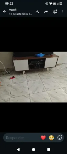 Rack seminova comprada na loja Andrade móveis a pouco tempo