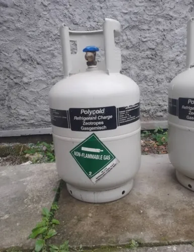 Botija de gás de refrigeração 22 litro, sem gás.