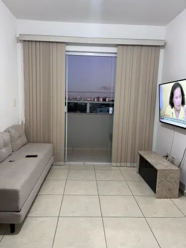 Apartamento mobiliado com varanda 