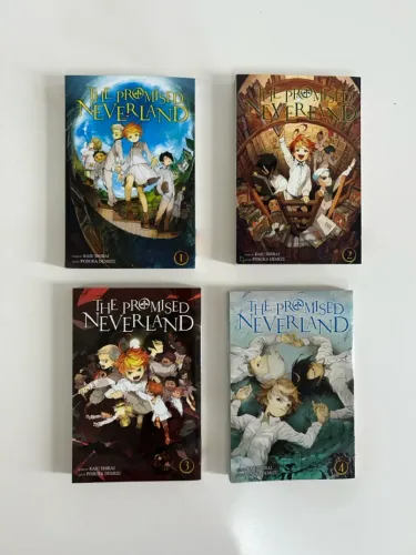 The Promised Neverland Mangá Vol 1-4 em inglês 