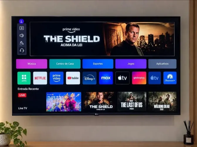 Smart LG 50" 4k com controle magic