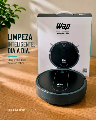 Robô Aspirador WAP Robot W96 - Completo na Caixa - USADO