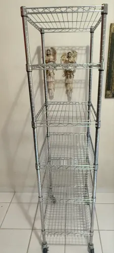 Estante Aço Cromado 6 Prateleiras