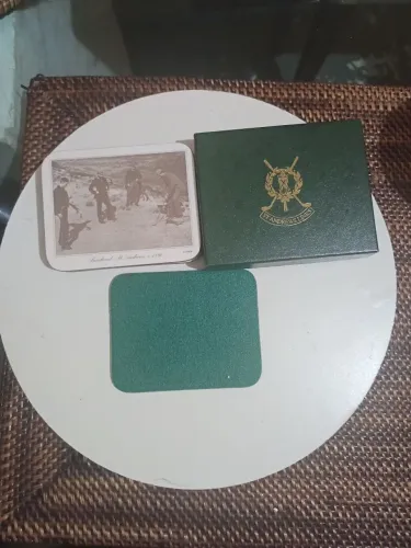 Kit 6 Porta copos St. Andrews golf e vintage com Caixa