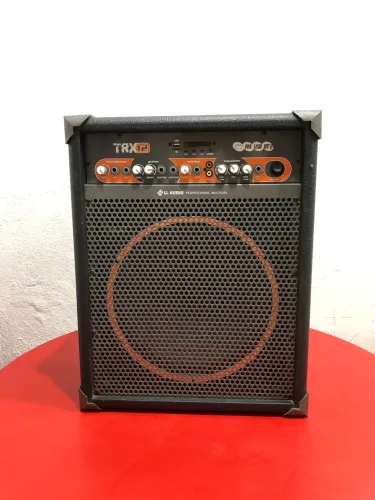 CAIXA MULTIUSO LL AUDIO TRX-12 (12"/80W RMS/USB/BLUETOOTH/FM/CARTÃO SD) + Microfones