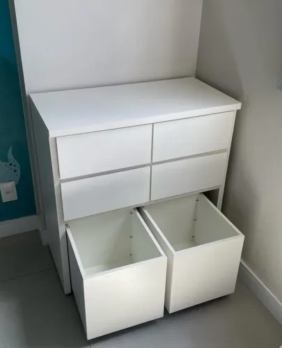 Cômoda Infantil Com Baús L 1.00 M