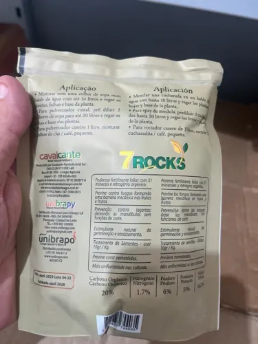 Fertilizante Natural 7 Rocks - Nanotecnologia e Alto Rendimento (200g)