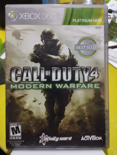 Call of duty 4 modern warfare Xbox 360 mídia física original