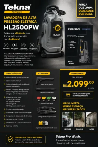 LAVADORA TEKNA ALTA PRESSÃO