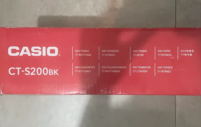 Teclado Casio Casiotone CT-S200 BK 61 teclas NA CAIXA