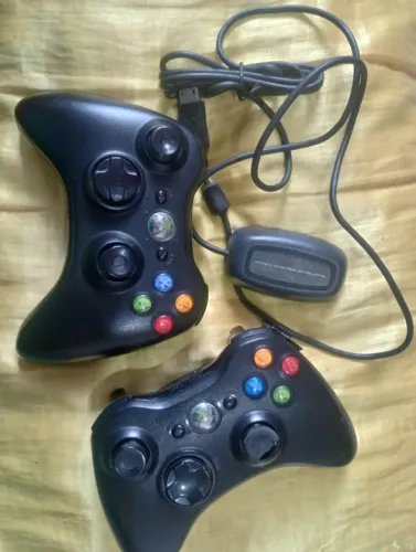 2 Controles Xbox 360 original + Receptor PC