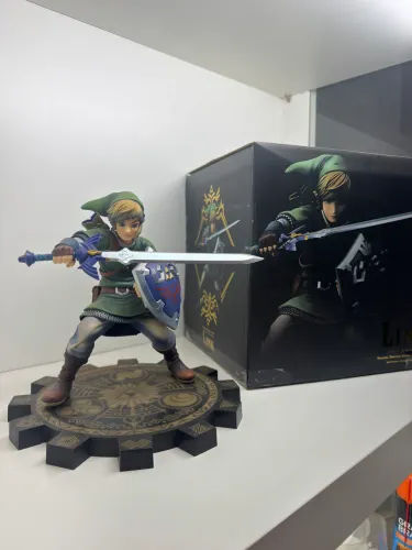 Link zelda estatua - 22cm - Lindo na Caixa