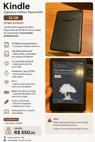 Kindle signature paperwhite edition 
