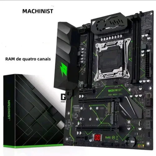 Placa Mãe X99 Machinist MR9A Pro com módulo TPM 2.0 10 Pinos 