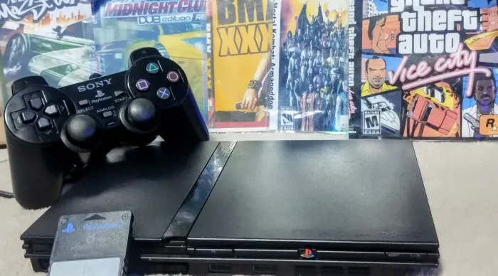 PlayStation 2 completo func. Perfeitamente (conservado). Leitor 100%
